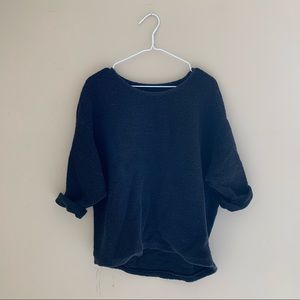 American Apparel (Los Angeles Apparel) Black knit sweater.